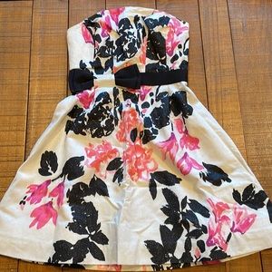 NWOT Lilly Pulitzer Strapless Floral Dress - 00